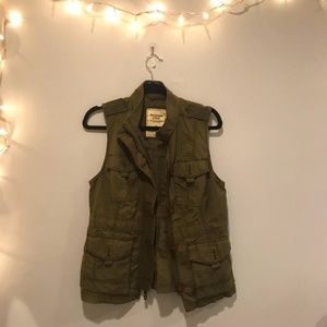 Green Toggle Utility Vest
